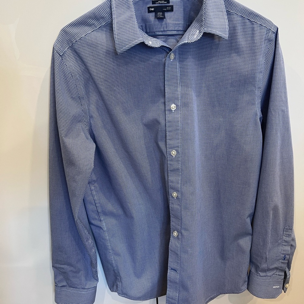 Men's Blue Checkered Shirt
